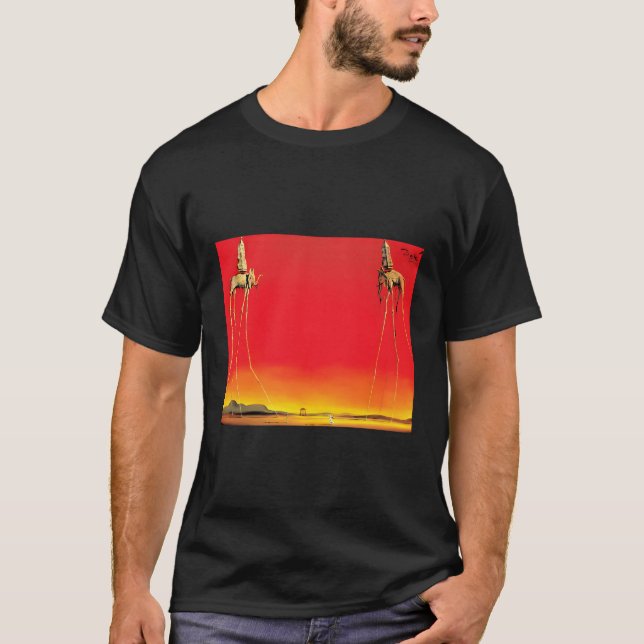 Die Elefanten von Dali T-Shirt (Vorderseite)