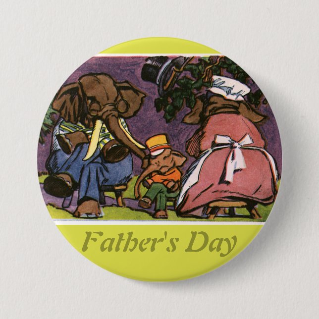 Die Elefantenfamilie - Button (Vorderseite)