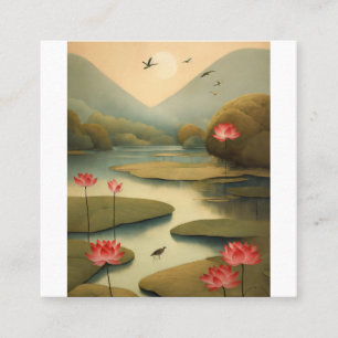 Die Elegance Grußkarten-Sammlung der Natur" Quadratische Visitenkarte