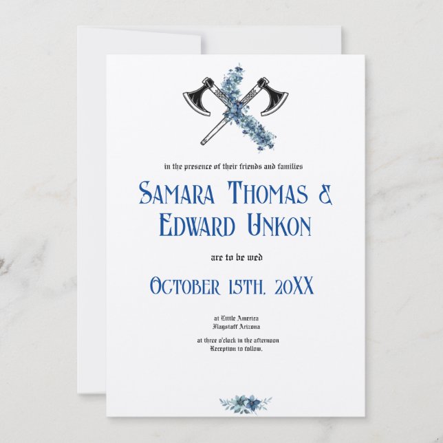 Die elegante Einladung zu einem Besuch (Vorderseite)