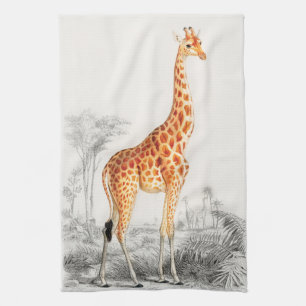 Die elegante Giraffe Geschirrtuch