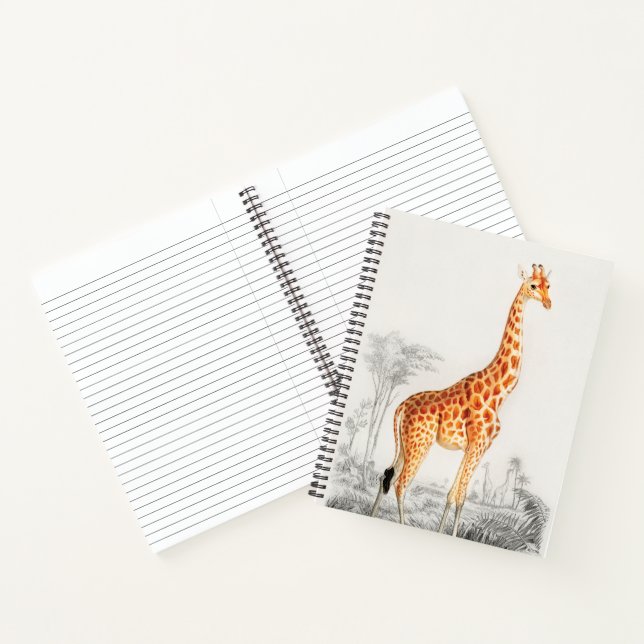 Die elegante Giraffe Notizbuch (Innenseite)