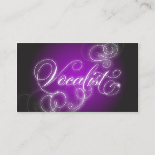 Die elegante Vocalist-Geschäfts-Karte blühen Visitenkarte