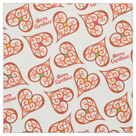 Die eleganten Wirbel in Weiß und Rot sind elegant  Stoff