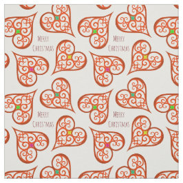 Die eleganten Wirbel in Weiß und Rot sind elegant  Stoff