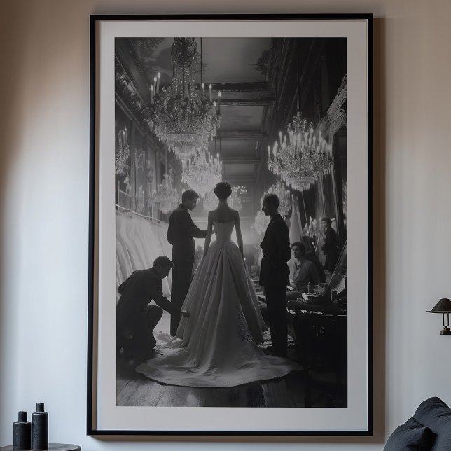 Die Eleganz der Kunst: Eine klassische Couture Poster (Von Creator hochgeladen)