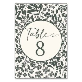 Die Eleganz der Natur: Dunkelgrüne Pflanze Tischnummer