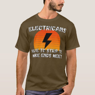 Die Elektriker streiten ab, um den sonnigen Elektr T-Shirt