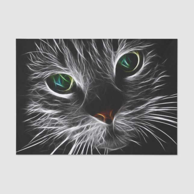 Die "elektrische" Katze Seidenpapier (Vorderseite)