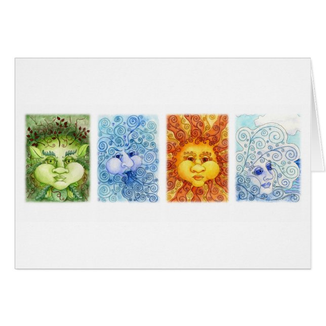 Die Element-Karte (Vorderseite (Horizontal))