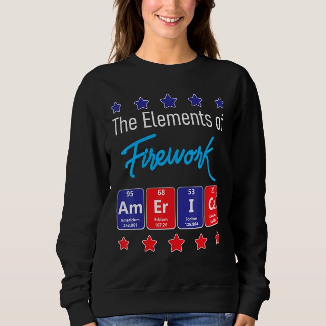Die Elemente der Firework Merica Feuerwerk Direkto Sweatshirt (Vorderseite)