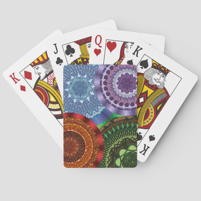 Die Elemente Mandalas Classic Playing Cards Spielkarten (Rückseite)