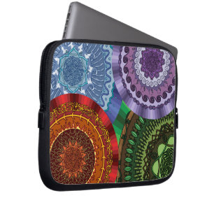 Die Elemente Mandalas Laptop-Hülle Laptopschutzhülle