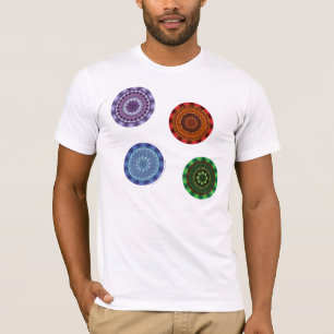 Die Elemente Mandalas Leichte Herren-Shirts T-Shirt