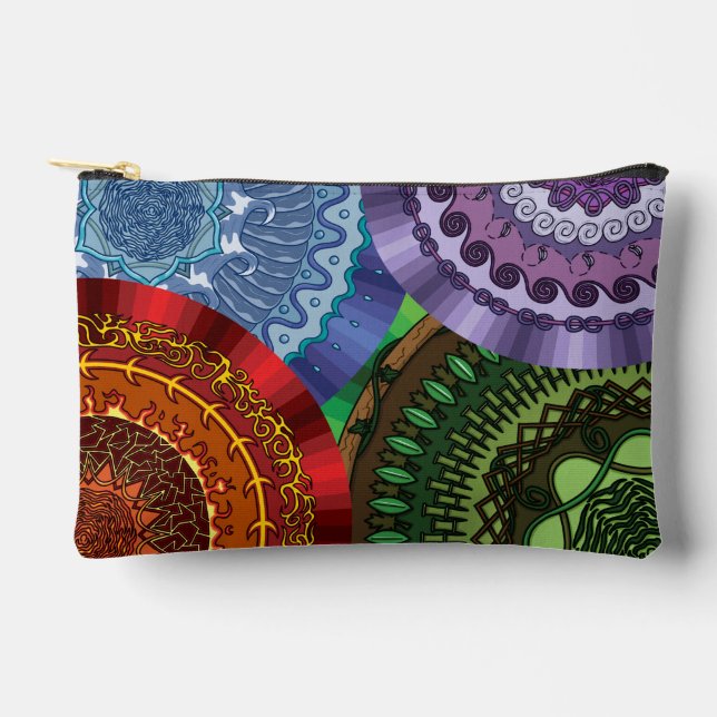 Die Elemente Mandalas Zubehörtasche (Vorderseite)