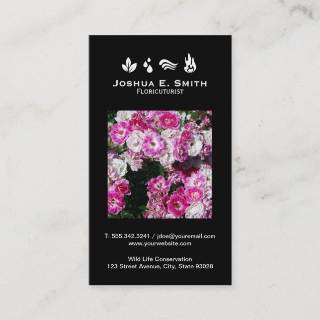 Die Elemente | Umwelt V Visitenkarte (Vorderseite)