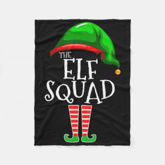 Die Elf Squad Familien-Matching-Gruppe Weihnachten Fleecedecke