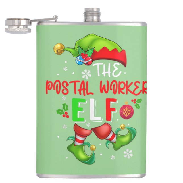Die Elf-Weihnachtskostüme Lover der Postarbeiter Flachmann (Geöffnet)