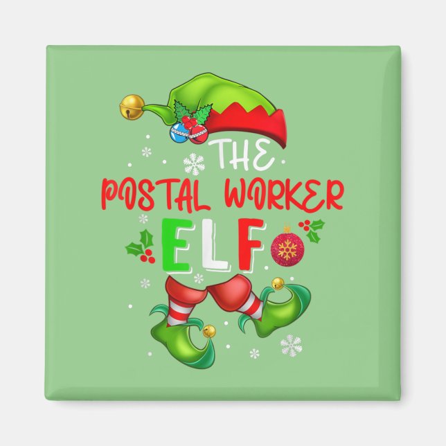 Die Elf-Weihnachtskostüme Lover der Postarbeiter Magnet (Vorne)