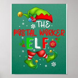 Die Elf-Weihnachtskostüme Lover der Postarbeiter Poster