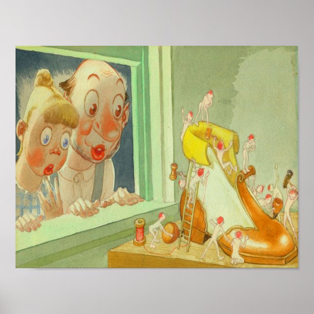 Die Elfen und der Shoemaker Poster (Vorne)