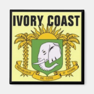 DIE ELFENBEINKÜSTE. (Côte d'Ivoire) T - Shirt und Magnet