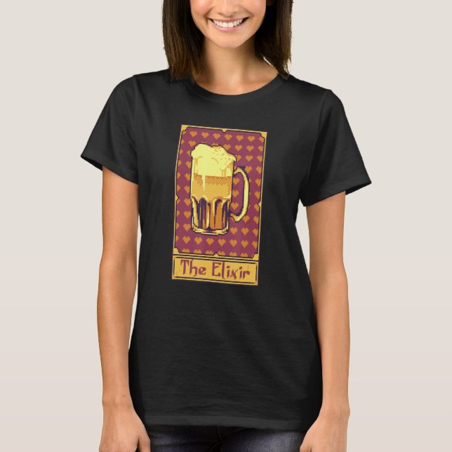 Die Elixir-Beer-Tarot-Karte T-Shirt (Vorderseite)