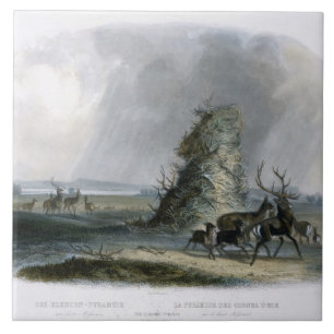 Die Elkhorn Pyramide auf dem oberen Missouri, Fliese