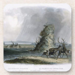 Die Elkhorn Pyramide auf dem oberen Missouri, Untersetzer