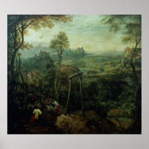 Die Elster auf den Galgenn, 1568 Poster