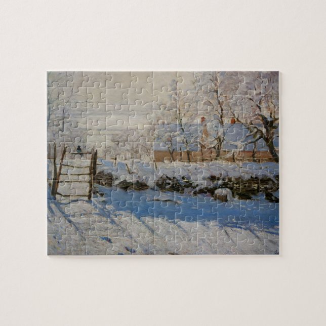 Die Elster-La-Torte durch Claude Monet Puzzle (Horizontal)