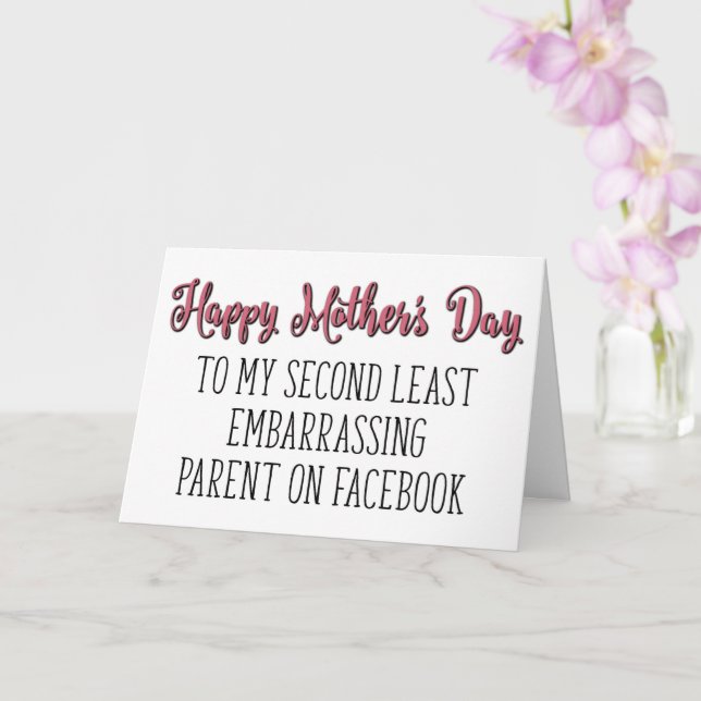 Die Eltern auf Facebook am wenigsten belästigen, T Karte (Orchidee)