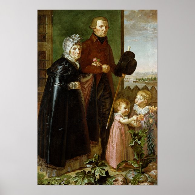 Die Eltern des Künstlers, 1806 Poster (Vorne)