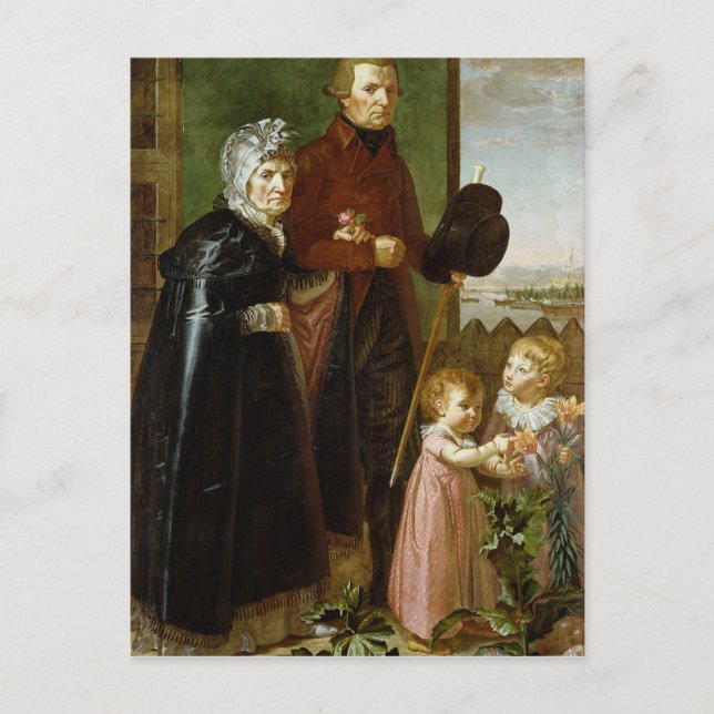 Die Eltern des Künstlers, 1806 Postkarte (Vorderseite)