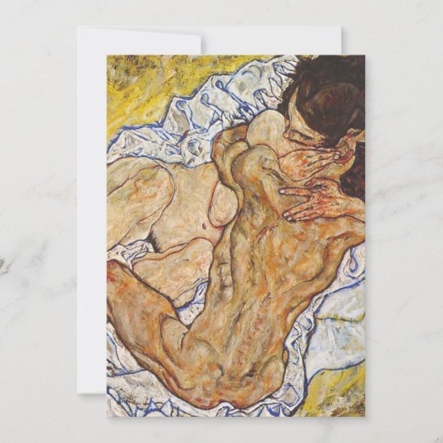 Die Embrace Egon Schiele Einladung (Vorderseite)