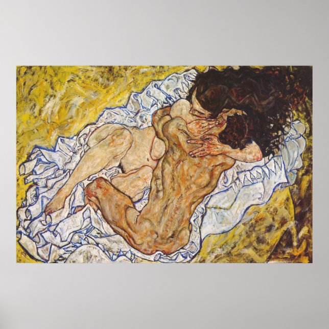 Die Embrace Egon Schiele Poster (Vorne)