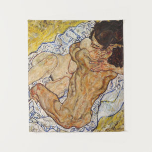 Die Embrace Egon Schiele Wandteppich