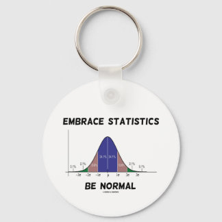 Die Embrace-Statistik ist normal (Glockenkurve) Schlüsselanhänger