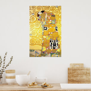 Die Embrace von Gustav Klimt Poster
