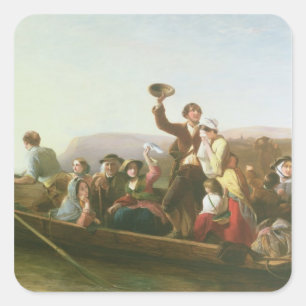 Die Emigranten Quadratischer Aufkleber