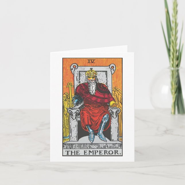 Die Emperor Tarot Card - Rider Waite Smith Tarot Karte (Vorderseite)
