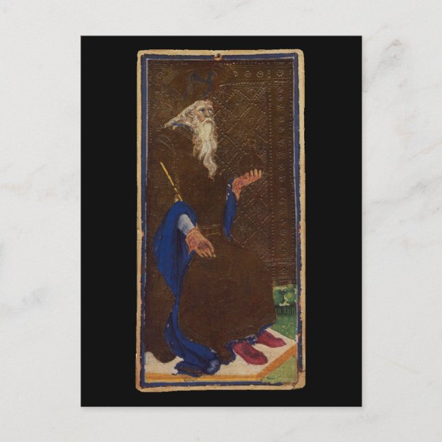 Die Emperor-Tarot-Karte Postkarte (Vorderseite)
