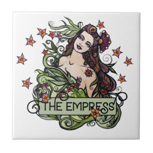 Die Empress-Tarot-Karte Fliese