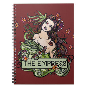 Die Empress-Tarot-Karte Notizblock