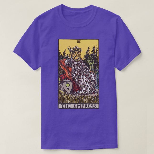 Die Empress-Tarot-Karte T-Shirt (Design vorne)
