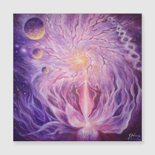 Die Energie des Lebens im Universum Magnetkarte