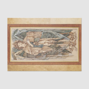 Die Engel der Hierarchie Cherubim, Burne Jones Seidenpapier