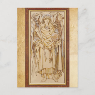 Die Engel der Hierarchie Tugenden von Burne-Jones Postkarte