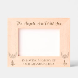 Die Engel sind bei dir | Im Love Memory 7x5 Geätzte Rahmen