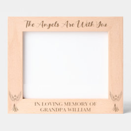 Die Engel sind bei dir | In Loving Memory 10x8 Geätzte Rahmen